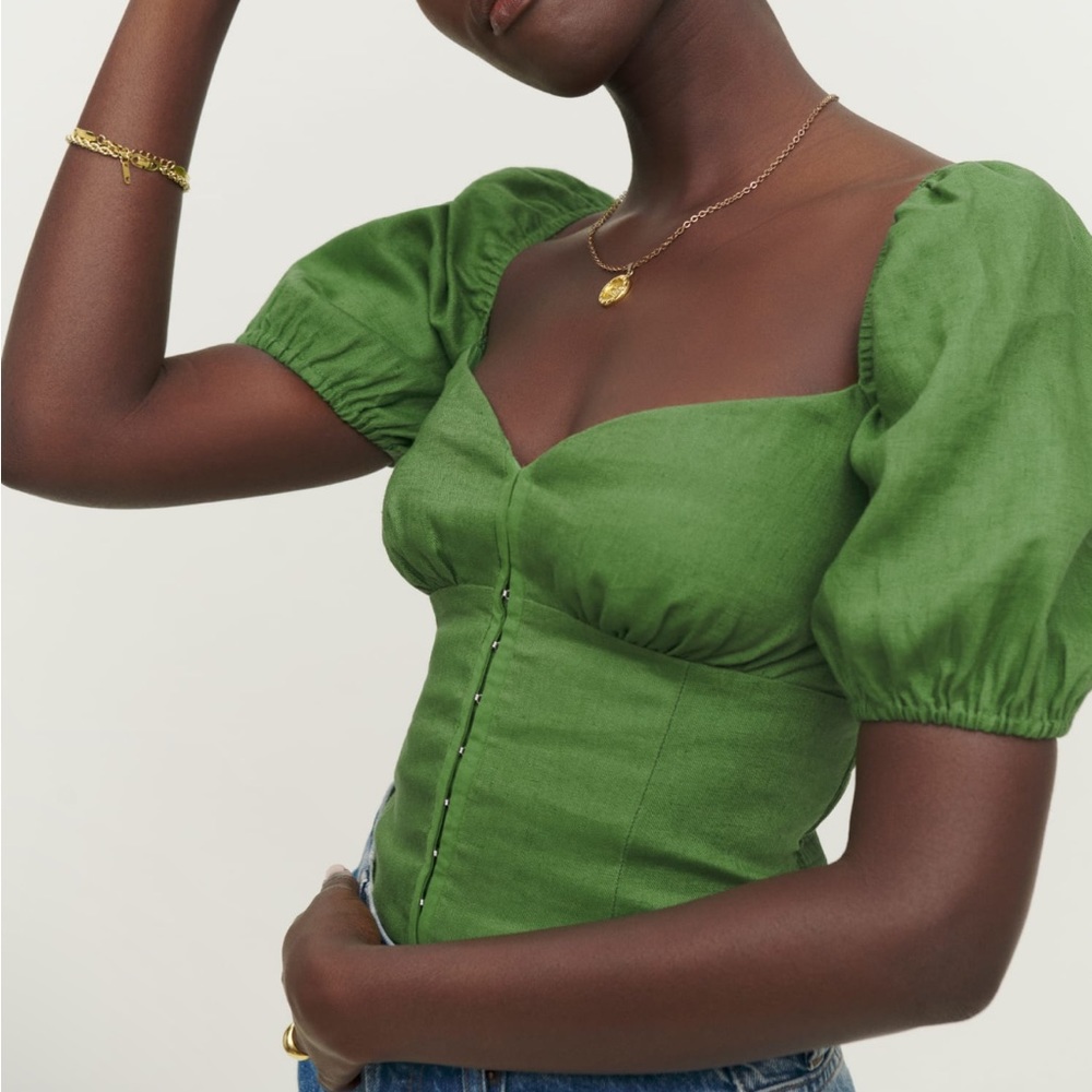 NWT Reformation Rome Linen Top